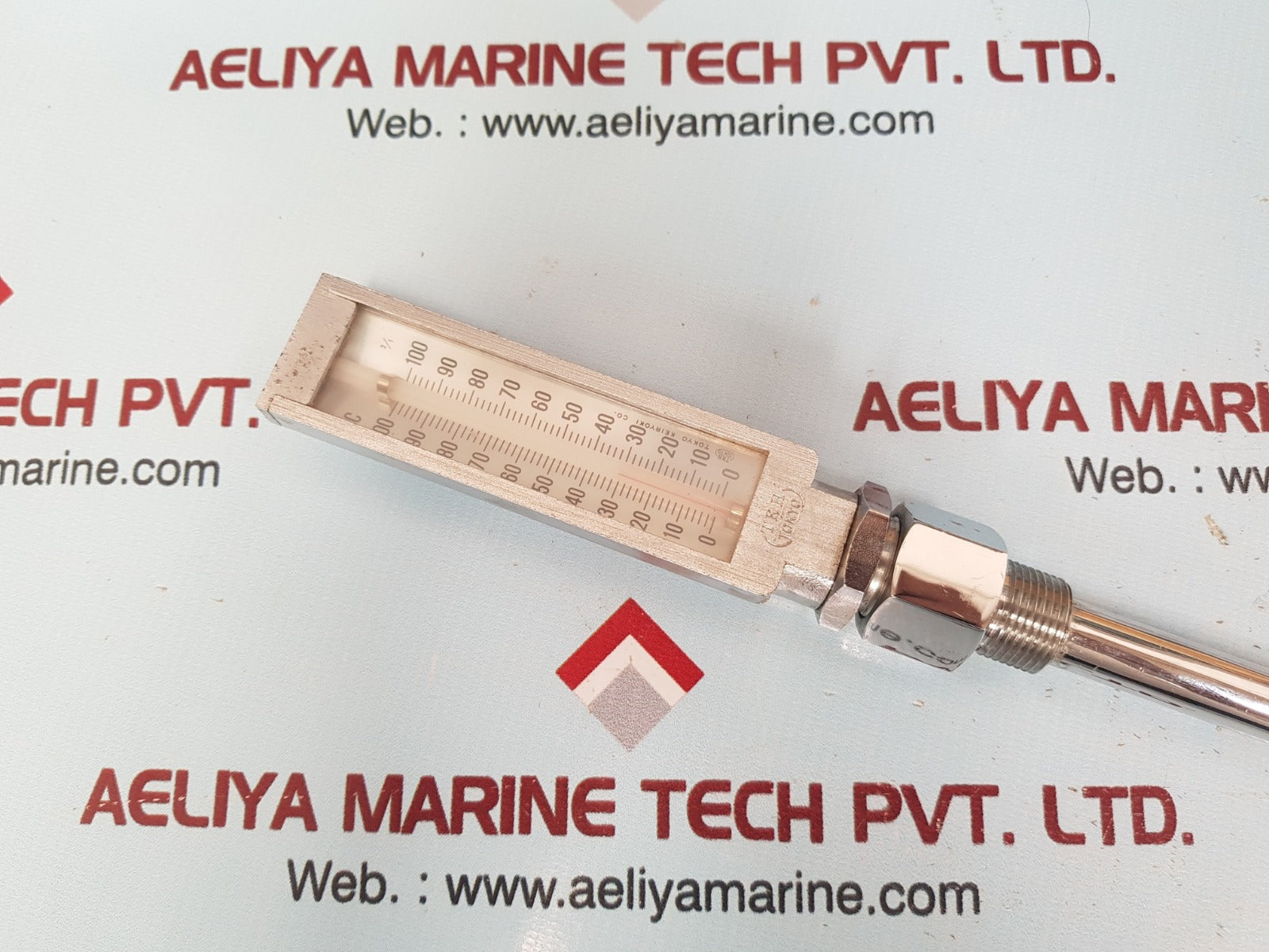 Tokyo Keiryoki Marine Engine Gauge Thermometer 0-100 'c