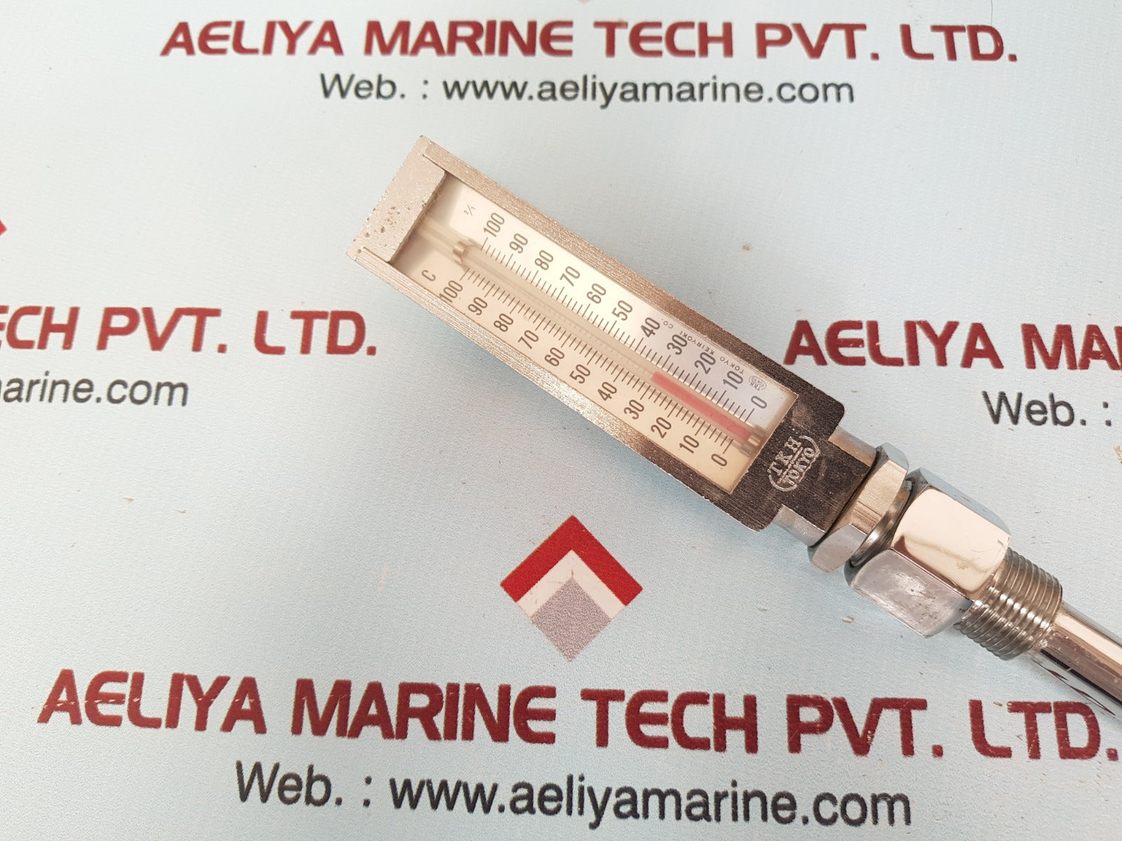 Tokyo Keiryoki Marine Engine Gauge Thermometer 0-100 'c