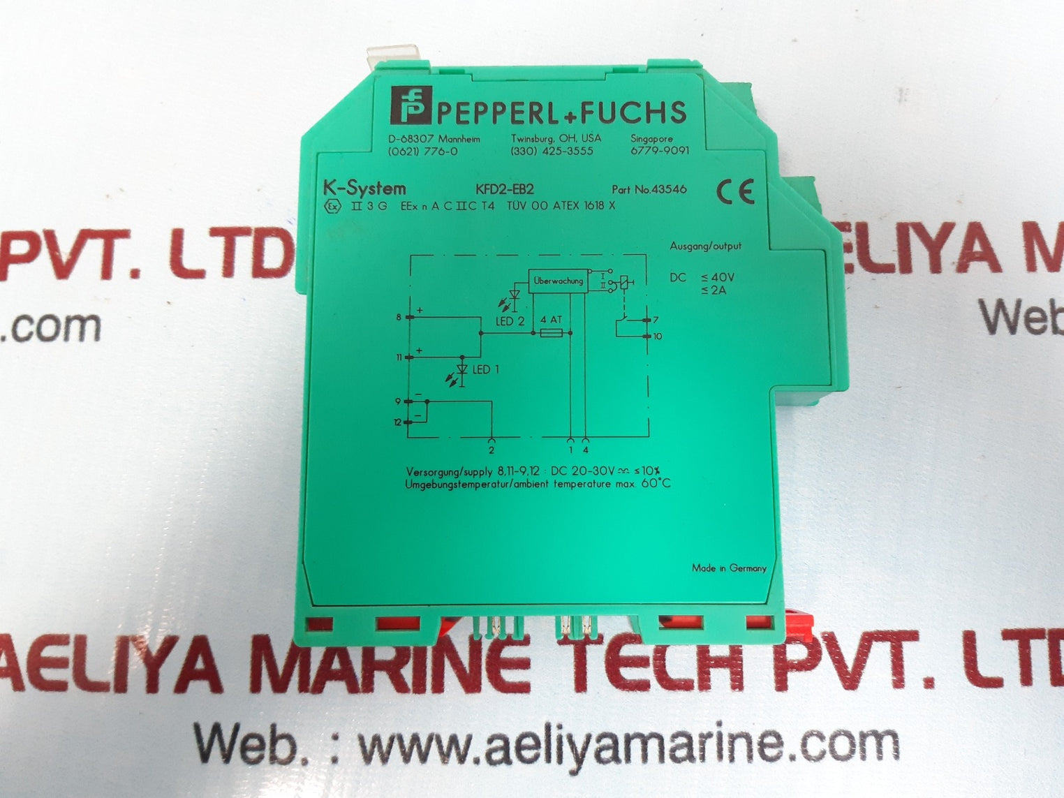 Pepperl+Fuchs K-system Kfd2-eb2 Interface Power Feed Module 43546