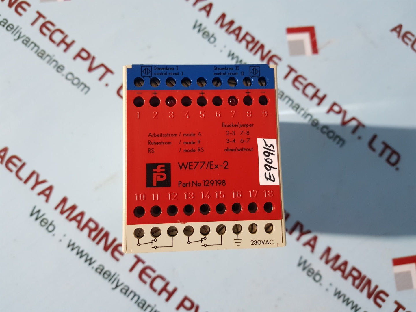 Pepperl+fuchs we77/ex-2 switch isolator 129198
