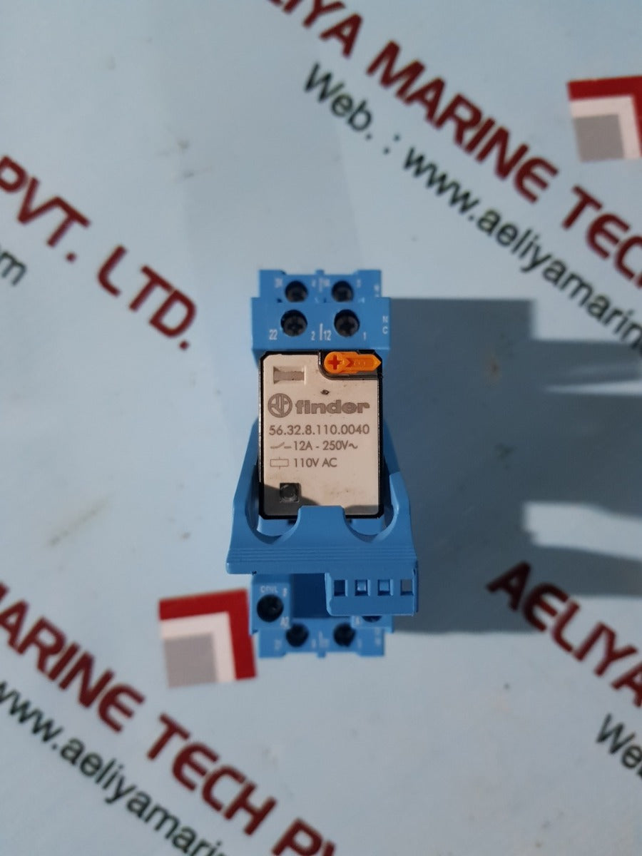 Finder 56.32.8.110.0040 Relay With 96.02 Socket 12A-250V