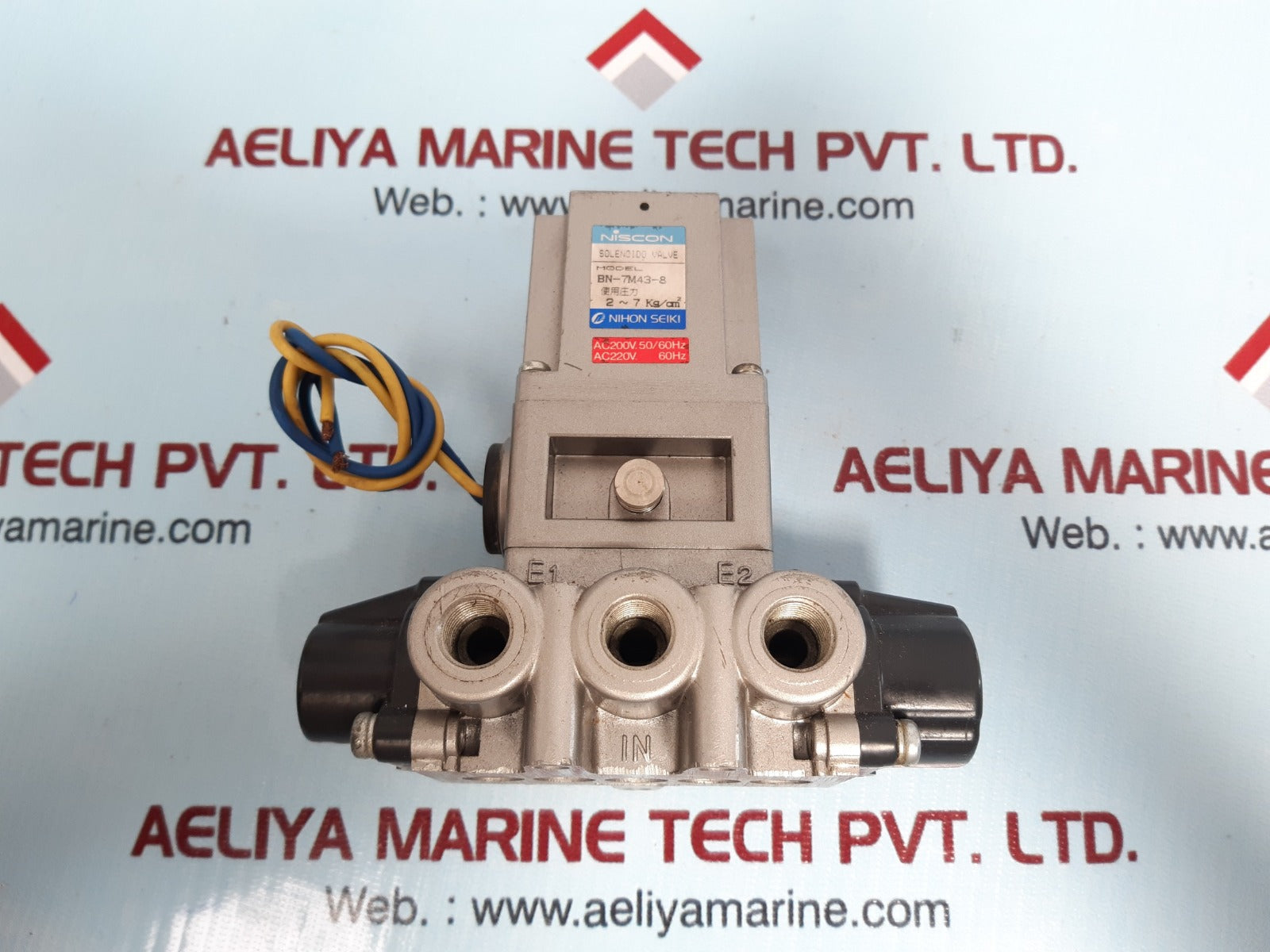 Niscon Bn-7M43-8 Solenoid Valve Ac200V 50/60Hz