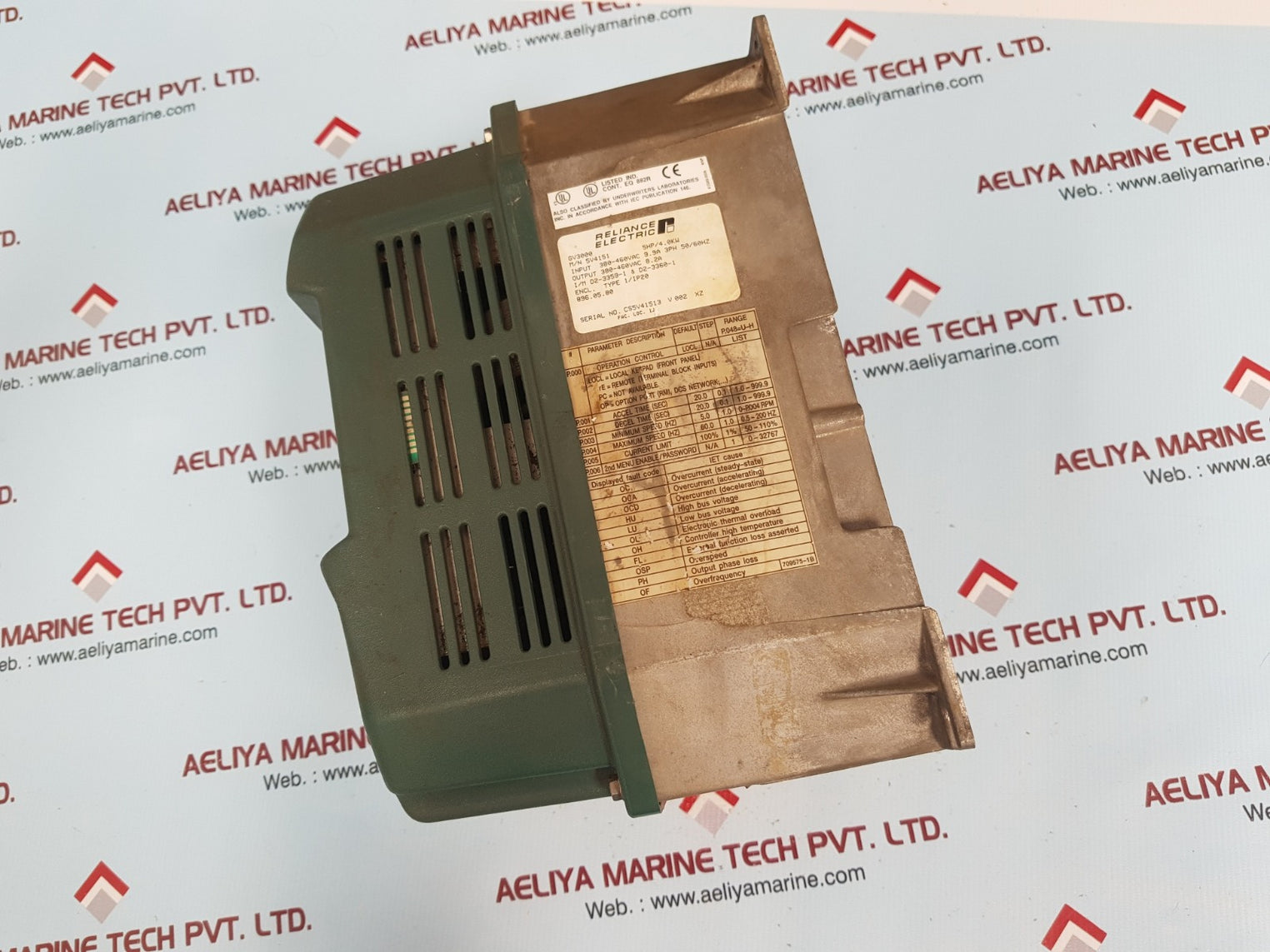 Reliance Electric Gv 3000 A-c Drive 5Hp/4.0Kw Inverter