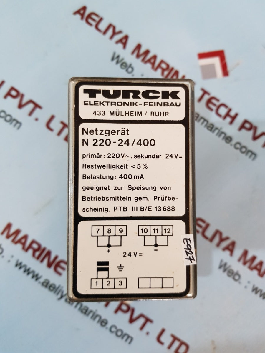 Turck N 220-24/400 Power Supply Unit 400Ma