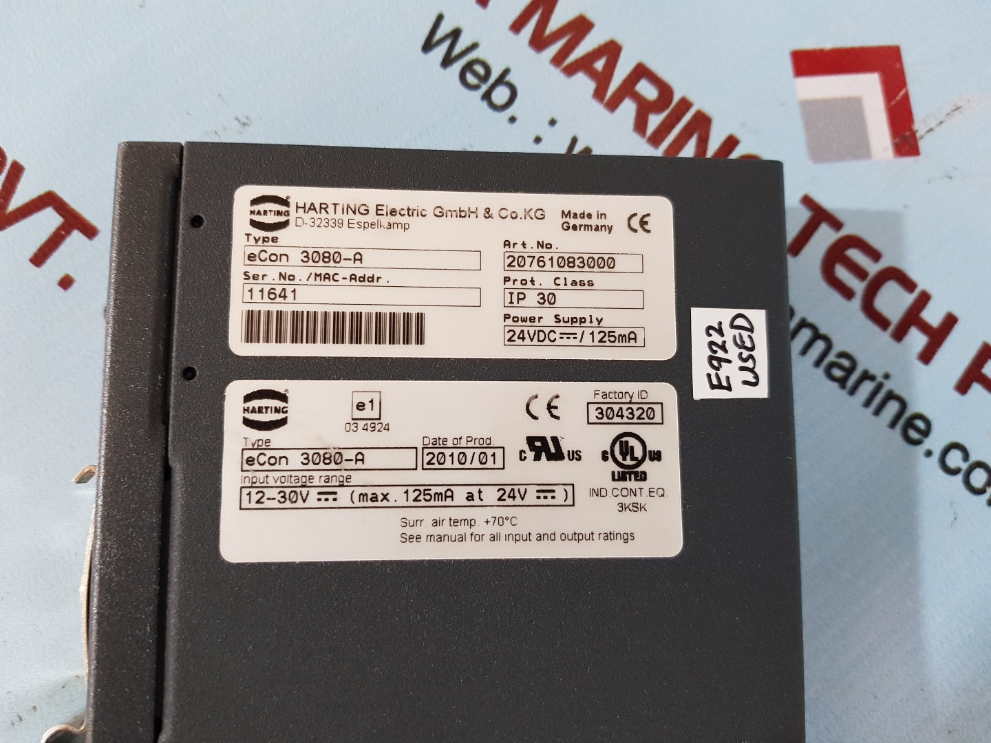 Harting econ 3080-a ethernet switch