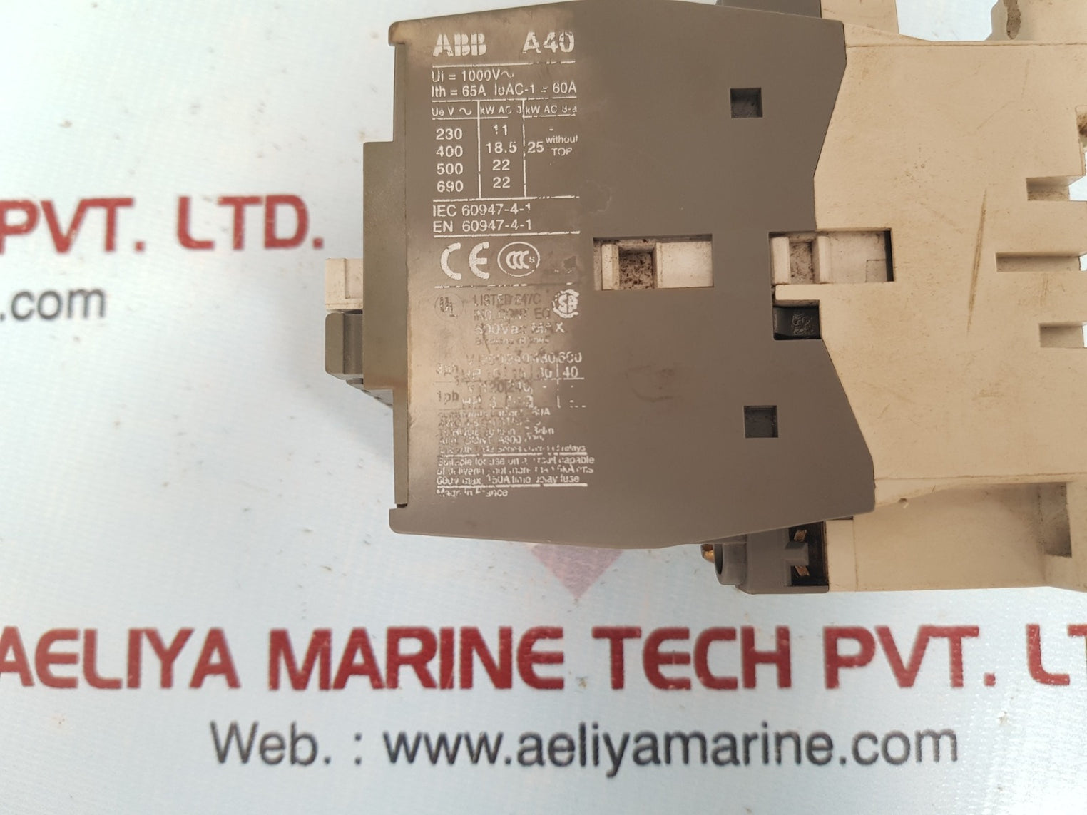 Abb A40-30-10 Contactor 415-440V 50Hz/440-460V 60Hz