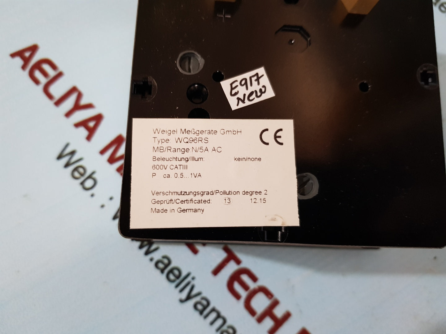 Weigel wq 96rs amperemeter