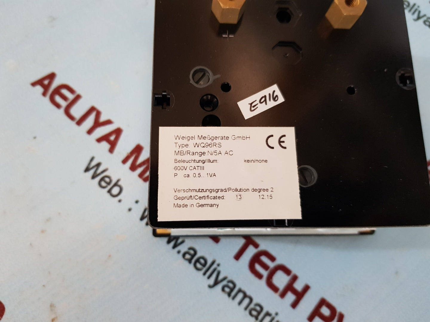 Weigel wq96rs amperemeter 0-150/300a