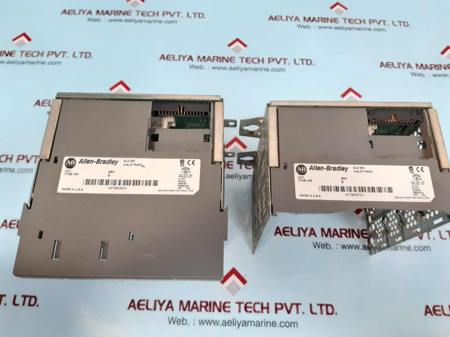 Allen-bradley Slc 500 1746-a4 Ser B 4-slot Rack