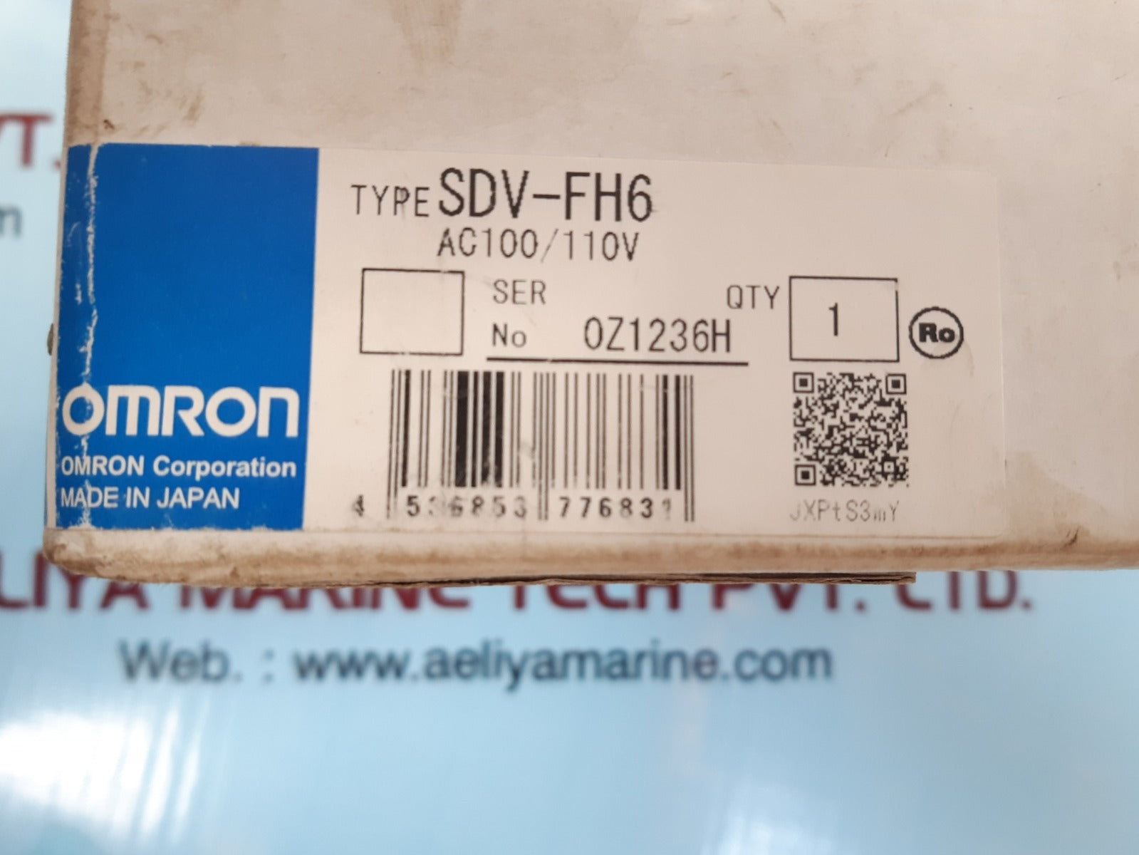 Omron Sdv-fh6 Voltage Sensor 100/110Vac