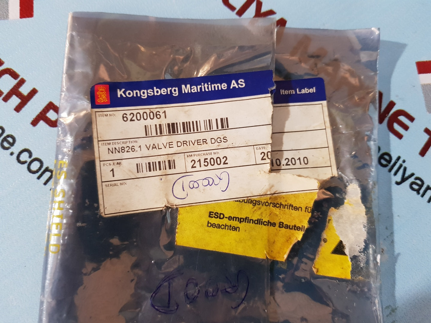 Kongsberg nn826.1 valve driver ha441503 a