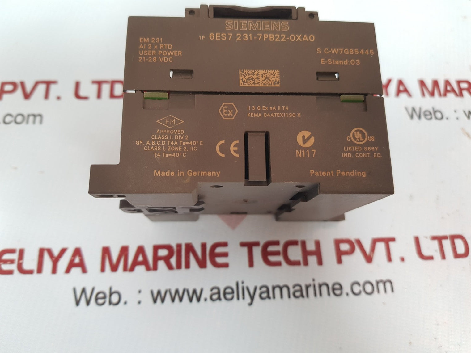 Siemens 1P 6Es7 231-7Pb22-0Xa0 Analog Input Module