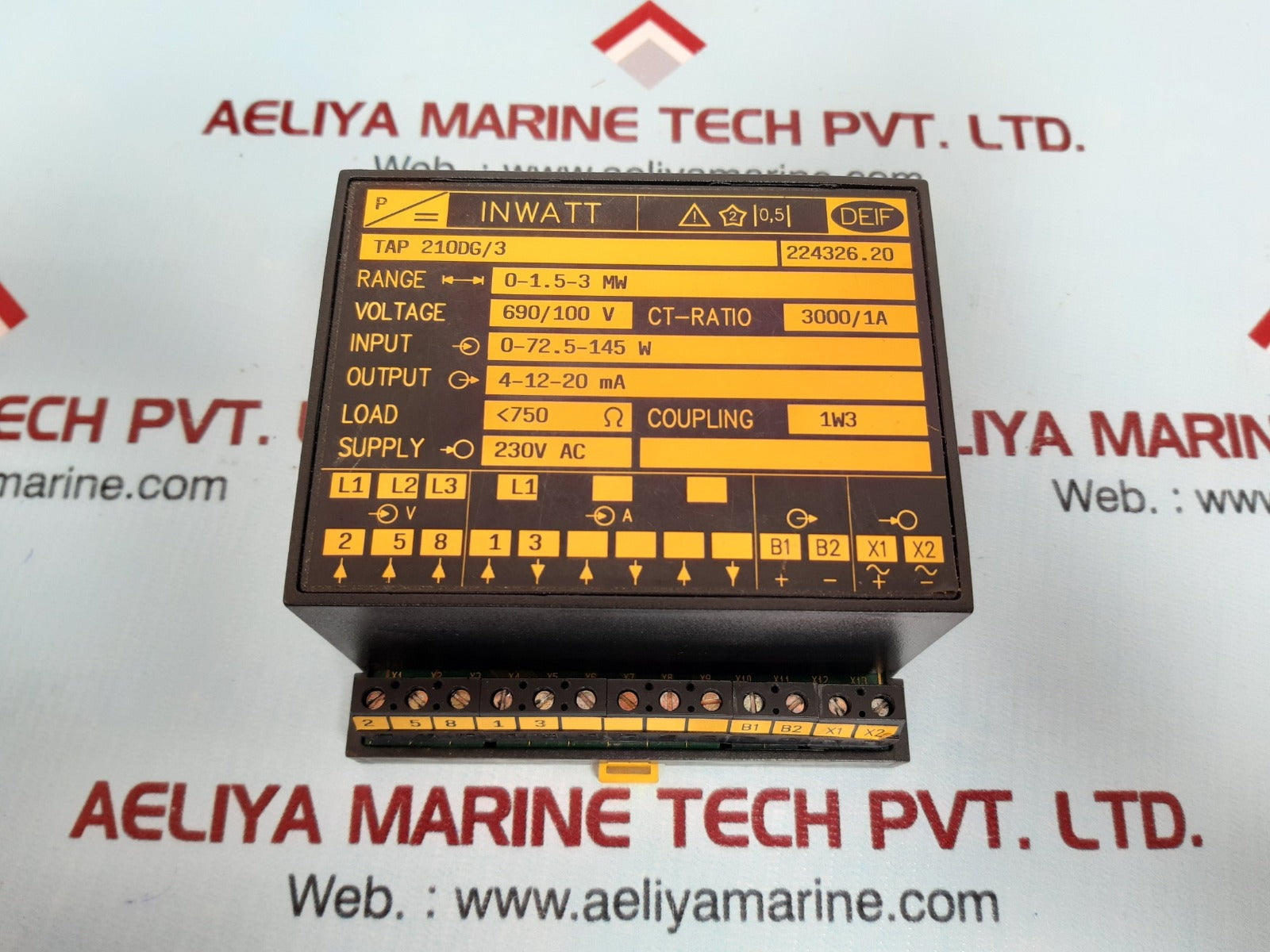 Deif Tap 210Dg/3 Inwatt Transducer 690/100 V Range: 0-1.5-3 Mw