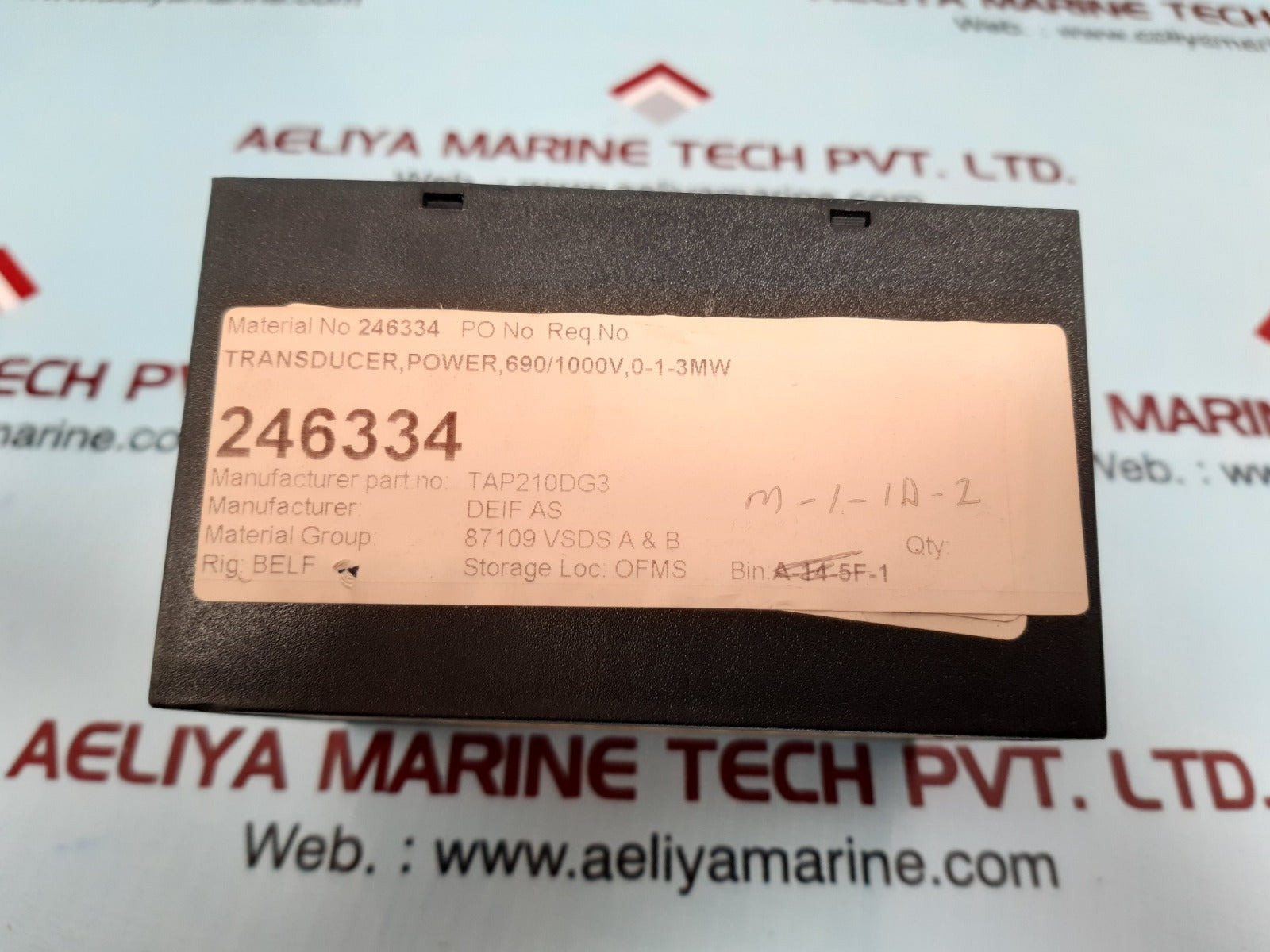 Deif Tap 210Dg/3 Inwatt Transducer 690/100 V Range: 0-1.5-3 Mw
