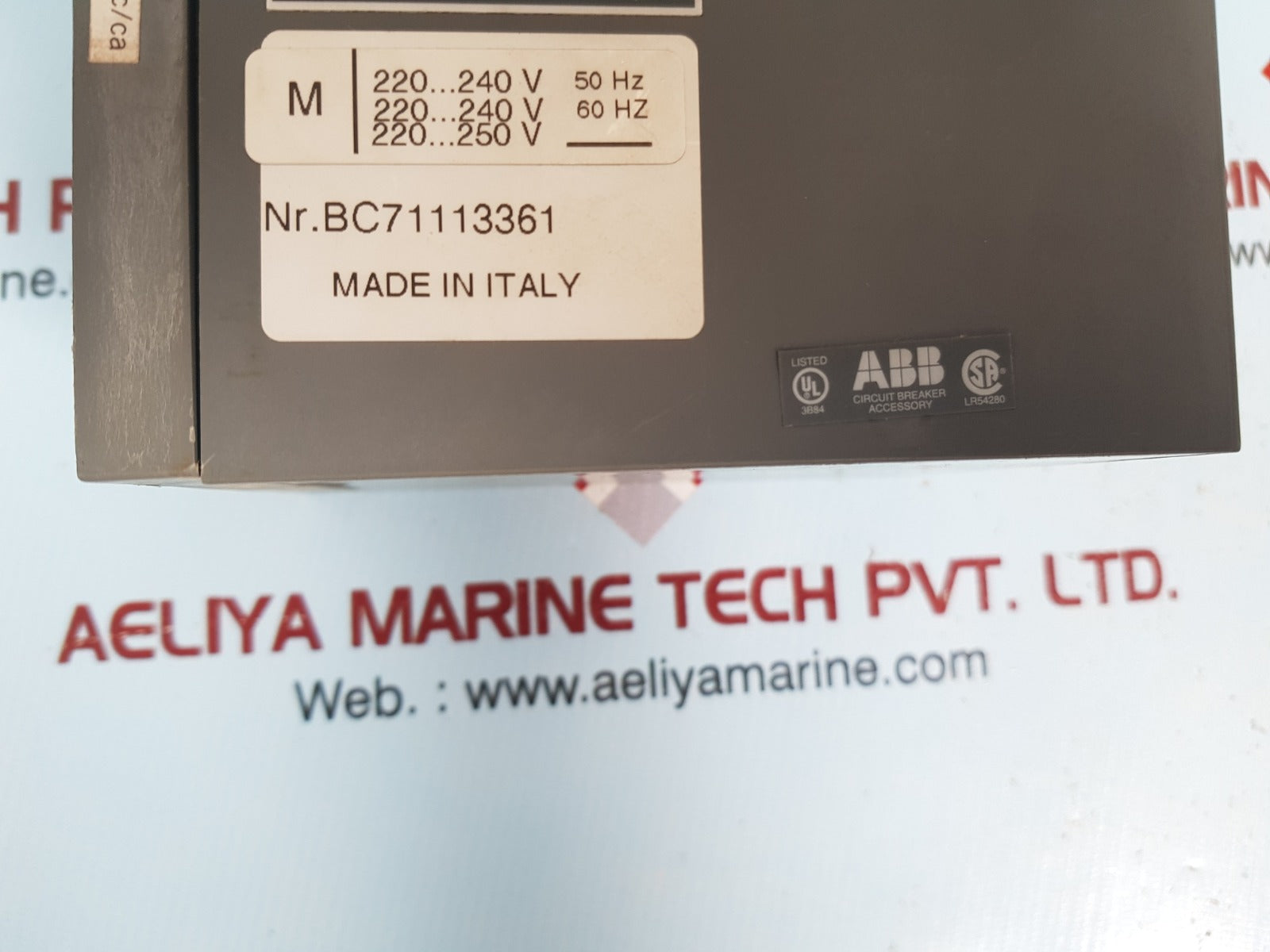 Abb Bc71113361 Circuit Breaker Lr54280 220Vcc/Ca