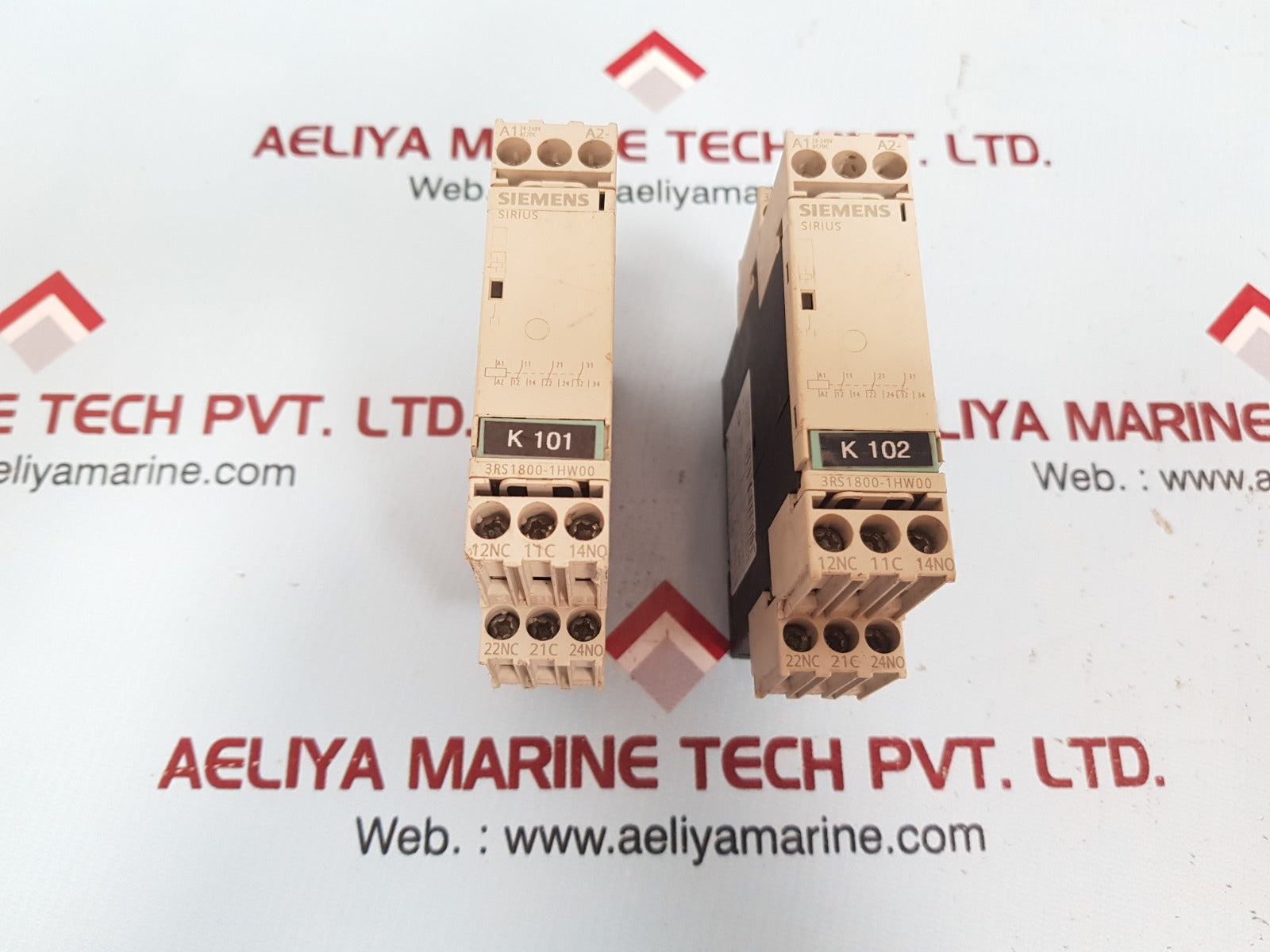 Siemens Sirius 3Rs1800-1Hw00 Coupling Relay 24-240 Ac/Dc