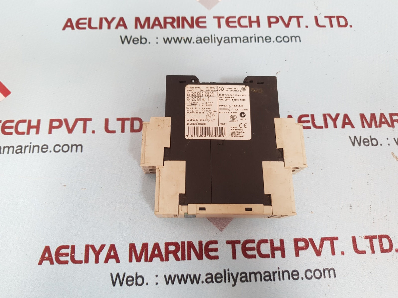 Siemens Sirius 3Rs1800-1Hw00 Coupling Relay 24-240 Ac/Dc