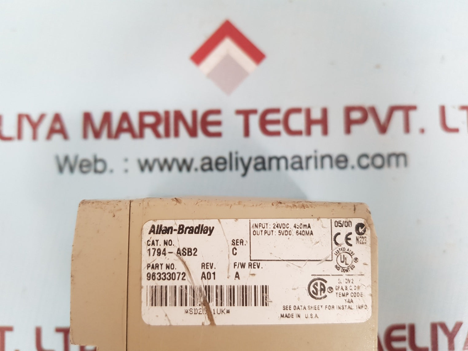Allen-bradley 1794-asb2 Flex I/0 Power Supply 2 Slot Rio Adapter Module