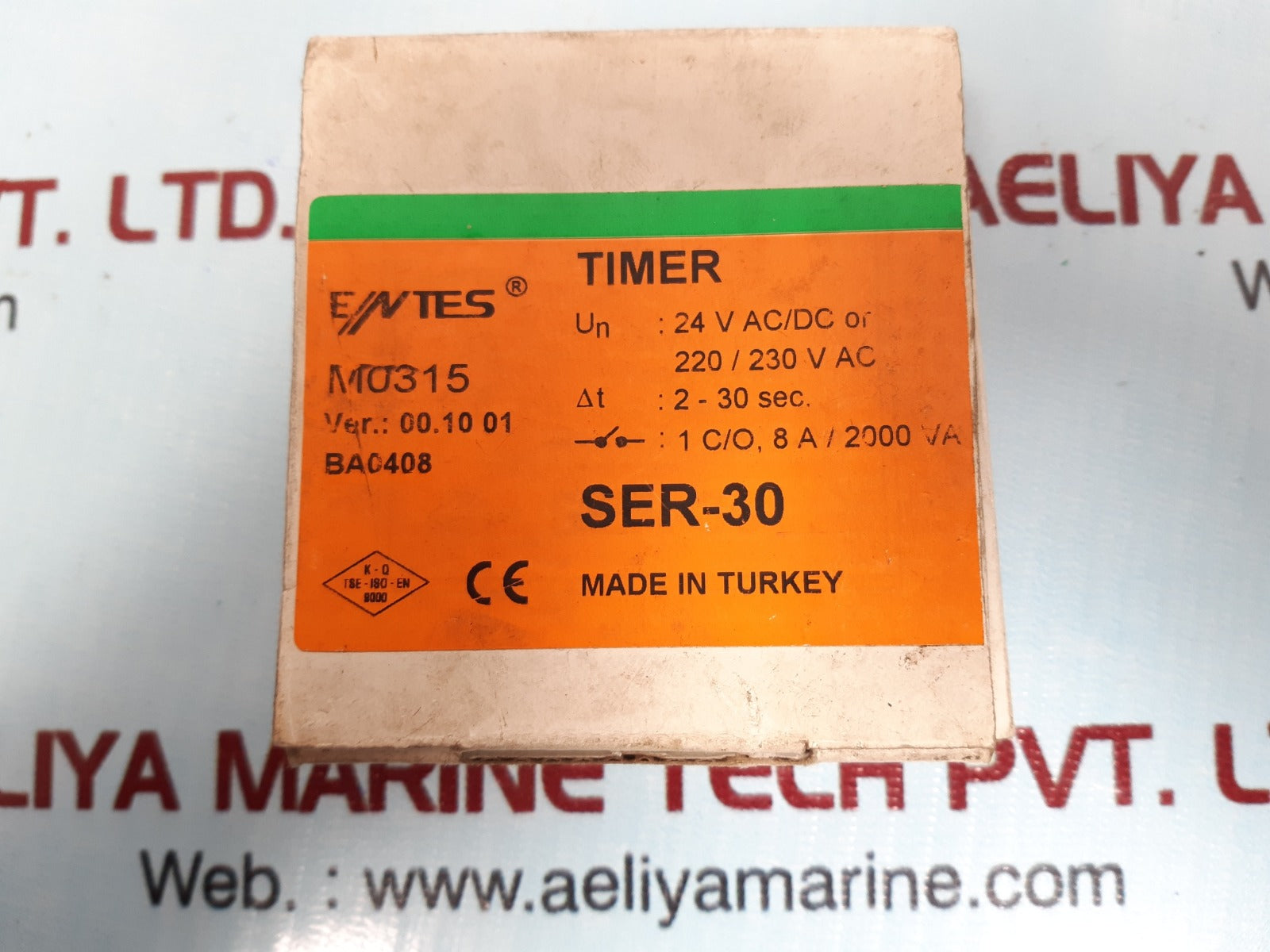 Entes Ser-30 Time Relay 2-30 Sec 50/60Hz