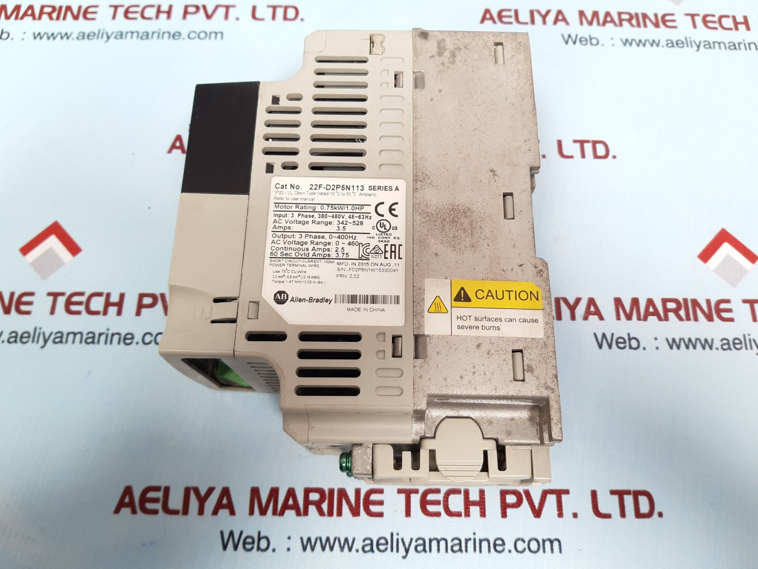 Allen-bradley 22f-d2p5n113 power flex 4m ac drive 