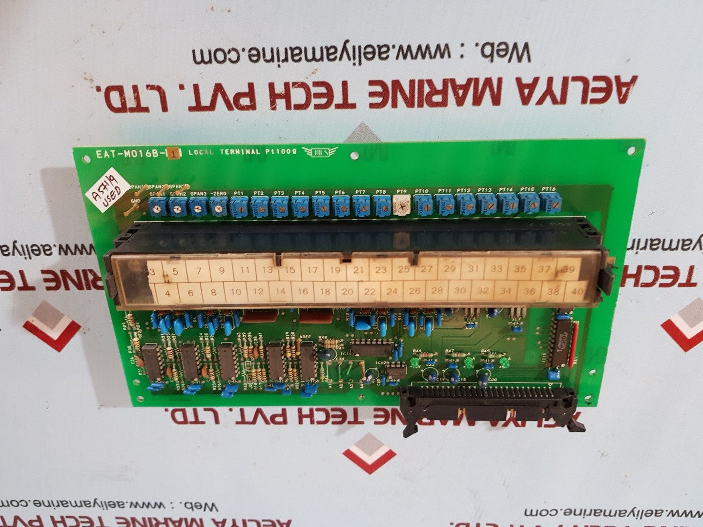 Jrcs eat-m016b-1 local terminal pt 100ohms pcb card