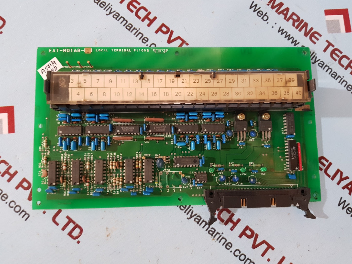 Jrcs eat-m016b-1 local terminal pt 100ohms pcb card