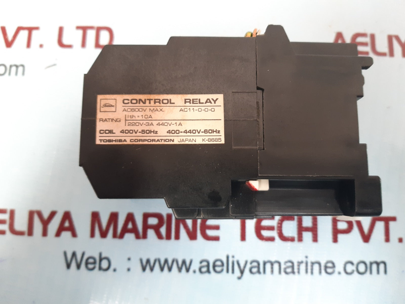 Toshiba A8A-44 (4A4B) Control Relay 220V-3A 440V-1A