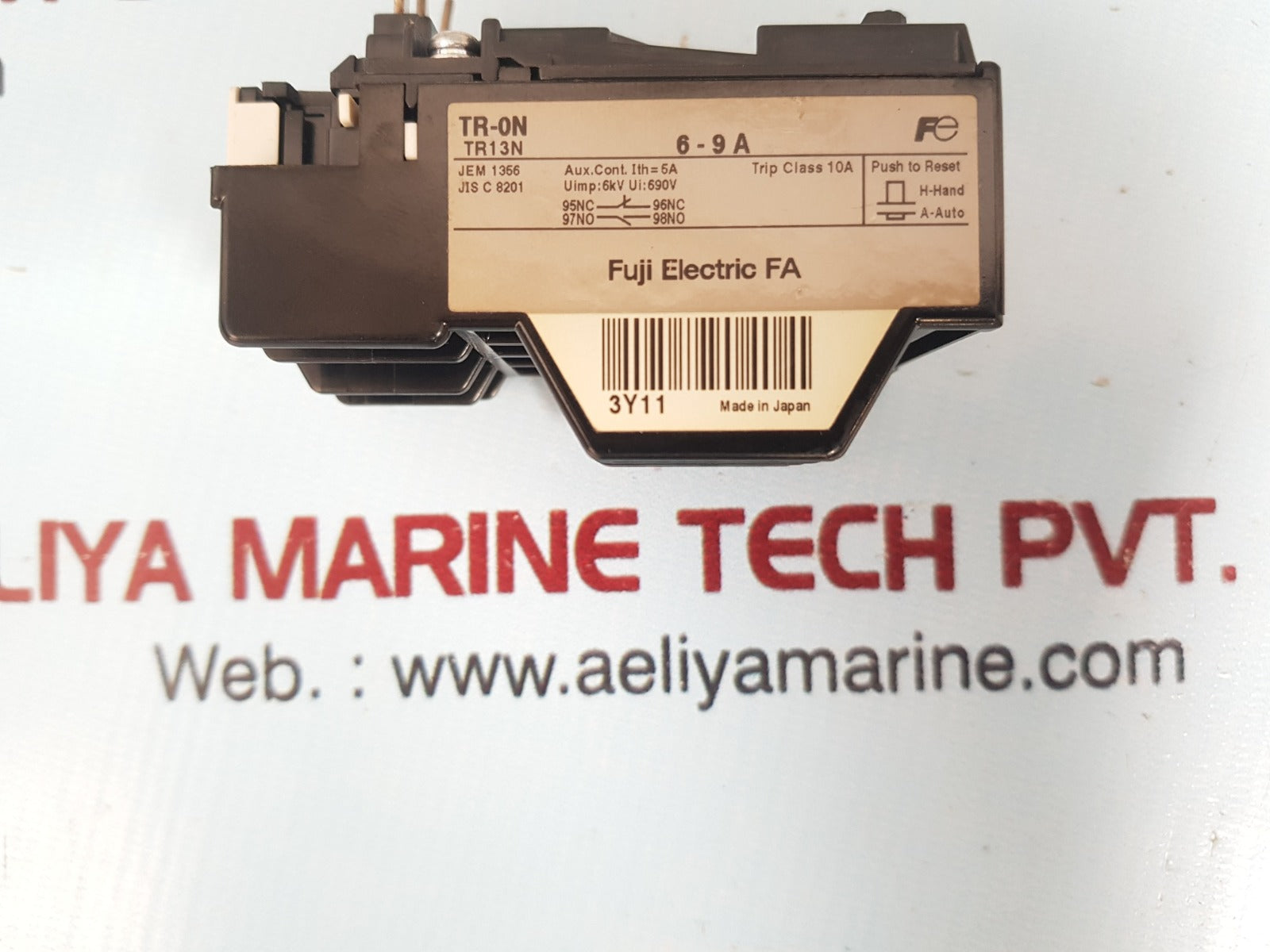 Fuji Electric Tr-on Thermal Overload Relay Tr13N 6-9 A 690V