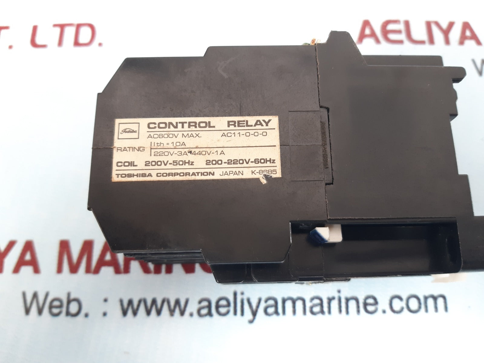 Toshiba A8A-44 (4A4B) Control Relay 220V-3A 440V-1A
