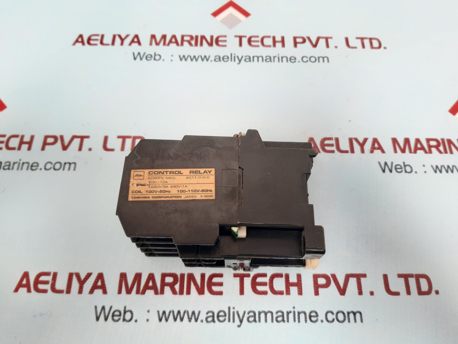 Toshiba A8A-44 (4A4B) Control Relay 100V-50Hz 100-110V-60Hz