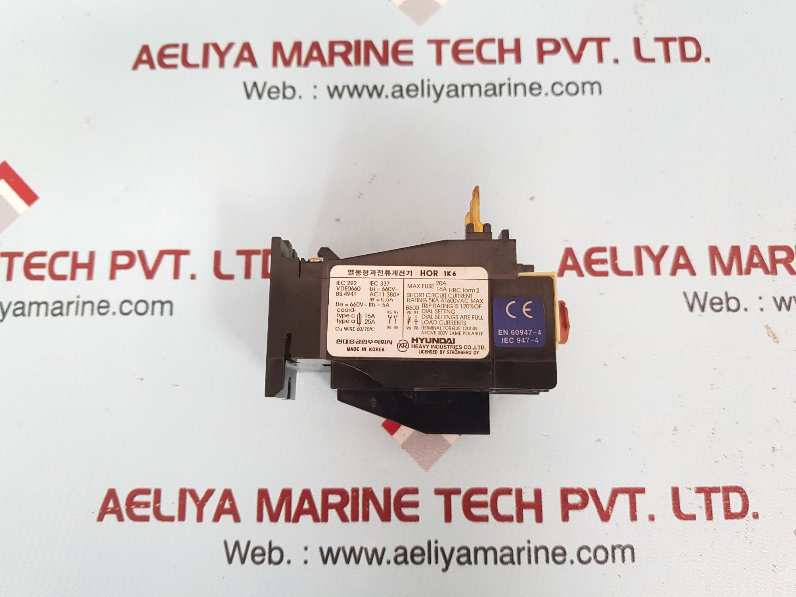 Hyundai Hor 1K Thermal Overload Relay Hor 1K 6