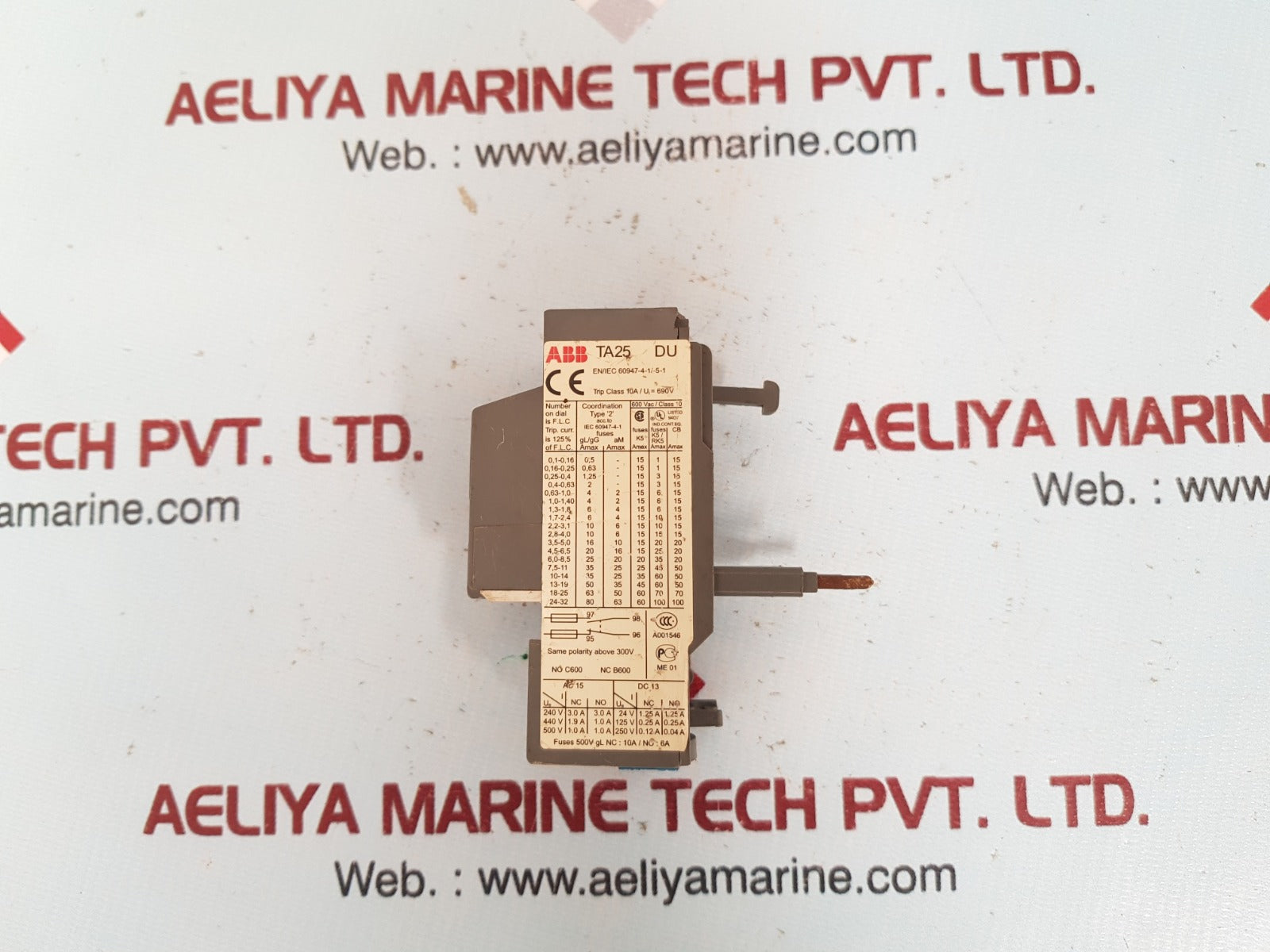 Abb Ta25 Du Thermal Overload Relay 0.69-1A