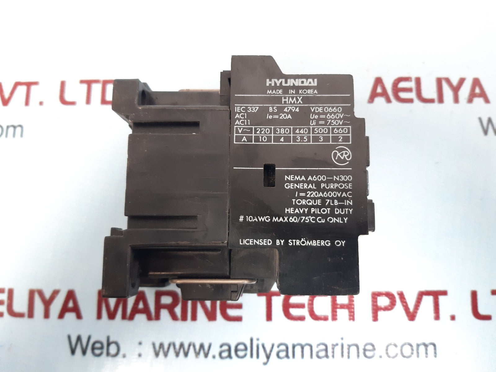 Hyundai Hmx 31 General Purpose Control Relay 400/440V 50/60Hz