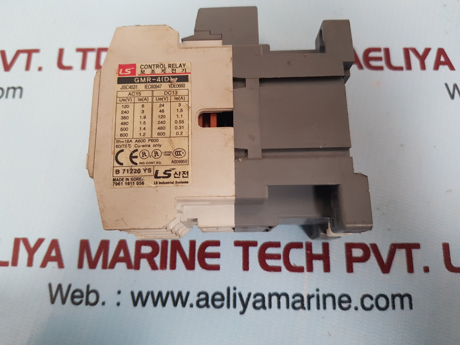 Ls Meta Mec Gmr-4 (D) Industrial Systems Control Relay