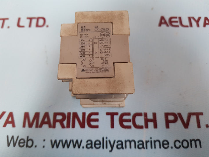 Hyundai Hab22 Auxiliary Relay Aux Contact Block Ac15