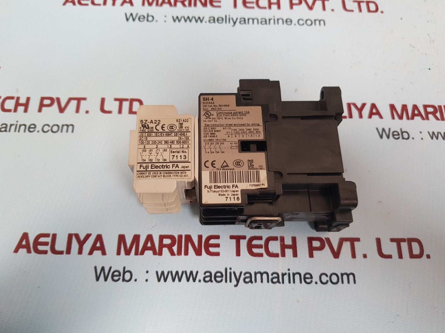 Fuji Electric Sh-4/Sz-a22 Auxiliary Contactor