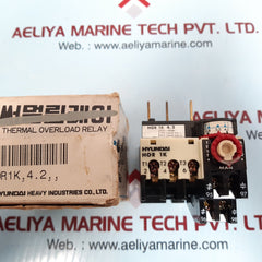 Hyundai Hor 1K 4.2 Thermal Overload Relay 5Ka At 600 Vac Max