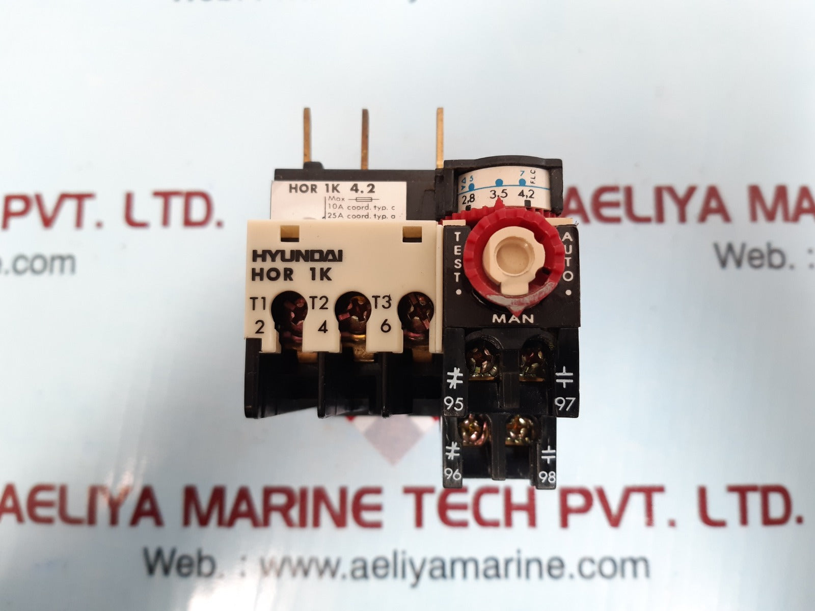 Hyundai Hor 1K 4.2 Thermal Overload Relay 5Ka At 600 Vac Max