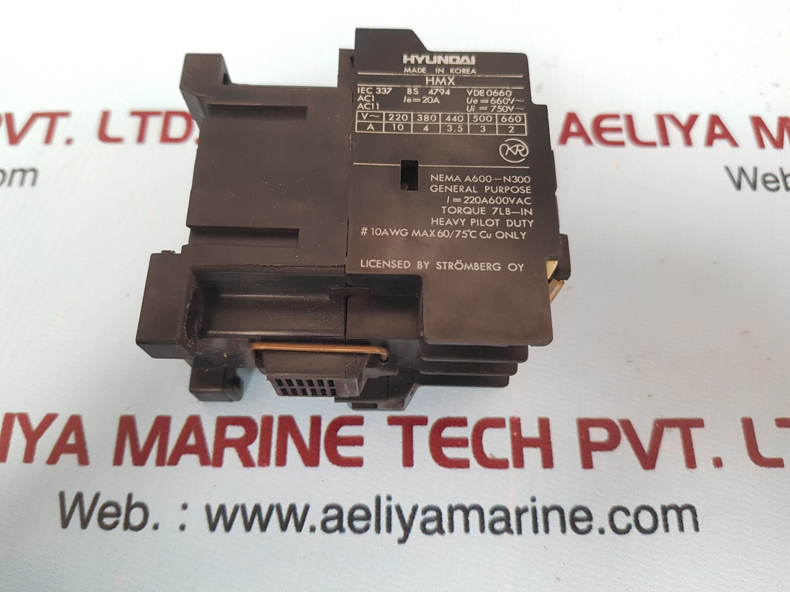 Hyundai Hmx 31 General Purpose Control Relay I=220A 600Vac