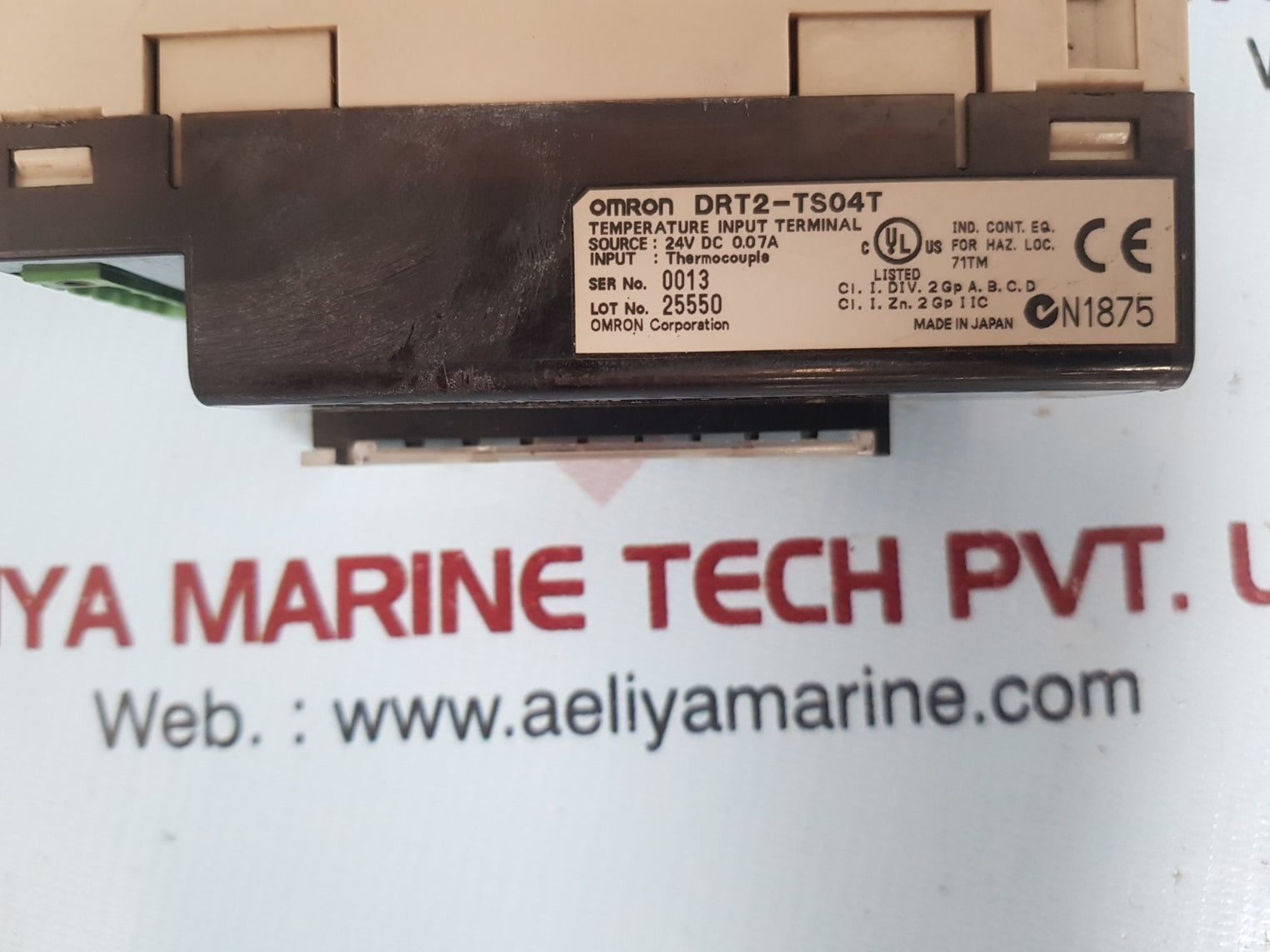 Omron Drt2-ts04T Temperature Input Terminal Module 24V Dc 0.07A