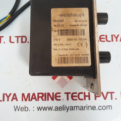 Weishaupt W-zg 02 Ingnition Unit Transformer 603204 110V 50/60 Hz 110 Va