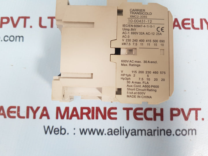 Carrier transicold xmc2-308s contactor 10-00431-12