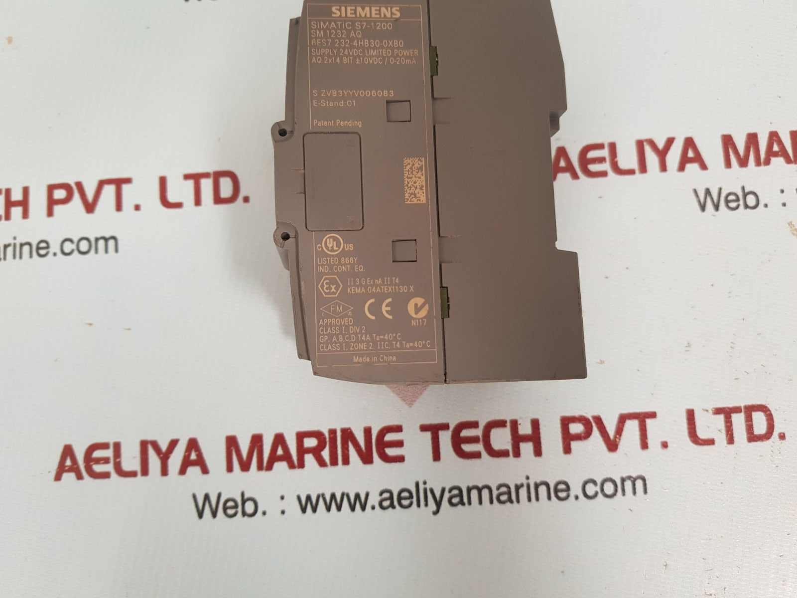 Siemens sm 1232 analog output module 6es7 232-4hb30-0xb0