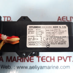 Hyundai Hor 1K Thermal Overload Relay Hor 1L 125