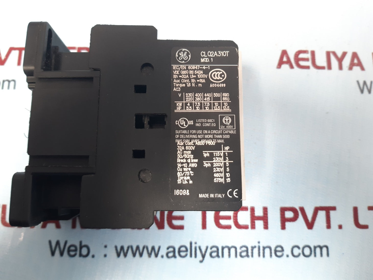 Ge cl02a310t iec magnetic contactor