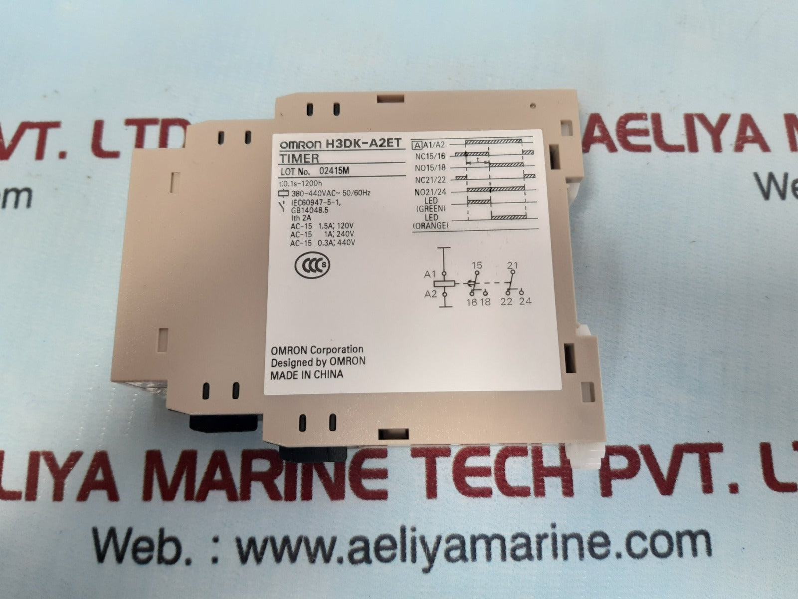 Omron h3dk-a2et solid state timer 380-440vac 