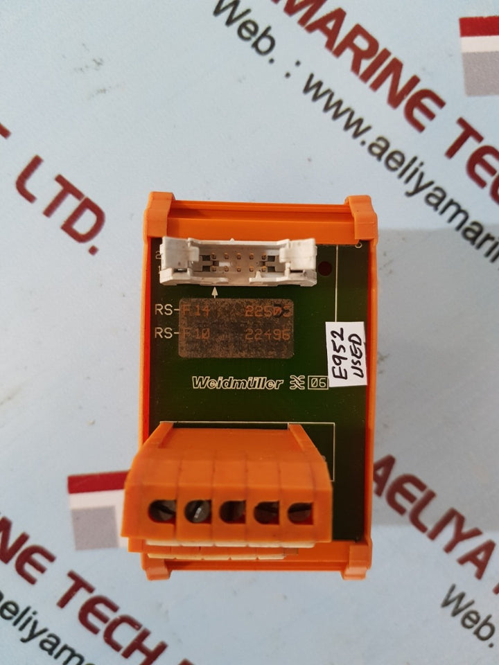 Weidmuller rs-f14 interface unit rs-f10