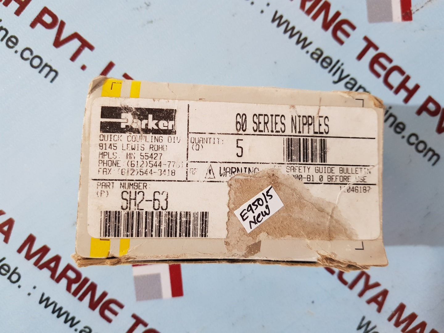 Parker sh2-63 quick connect plug