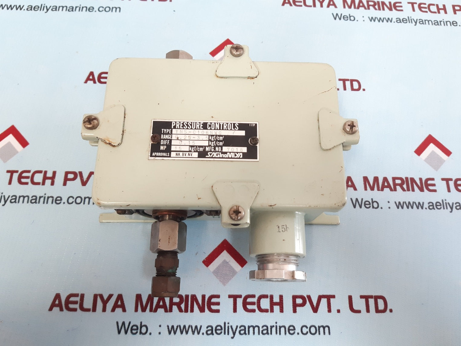 Saginomiya Yns-c106Nwq Pressure Controls 0.25~3.5 Kgf/Cm²