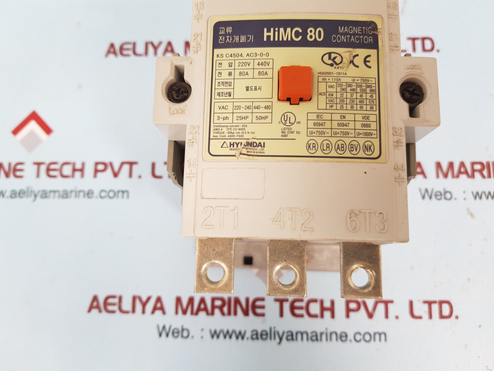 Hyundai Himc 80 Magnetic Contactor Hmc80W22 Coil 440W Ac